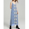 Ethnic Print Maxi Sleeveless Dress