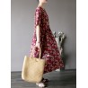 Vintage Casual Women Short Sleeve Floral Print Dresses