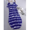 Striped Short Sleeve Sundress Pocket Maxi Casual Dresses