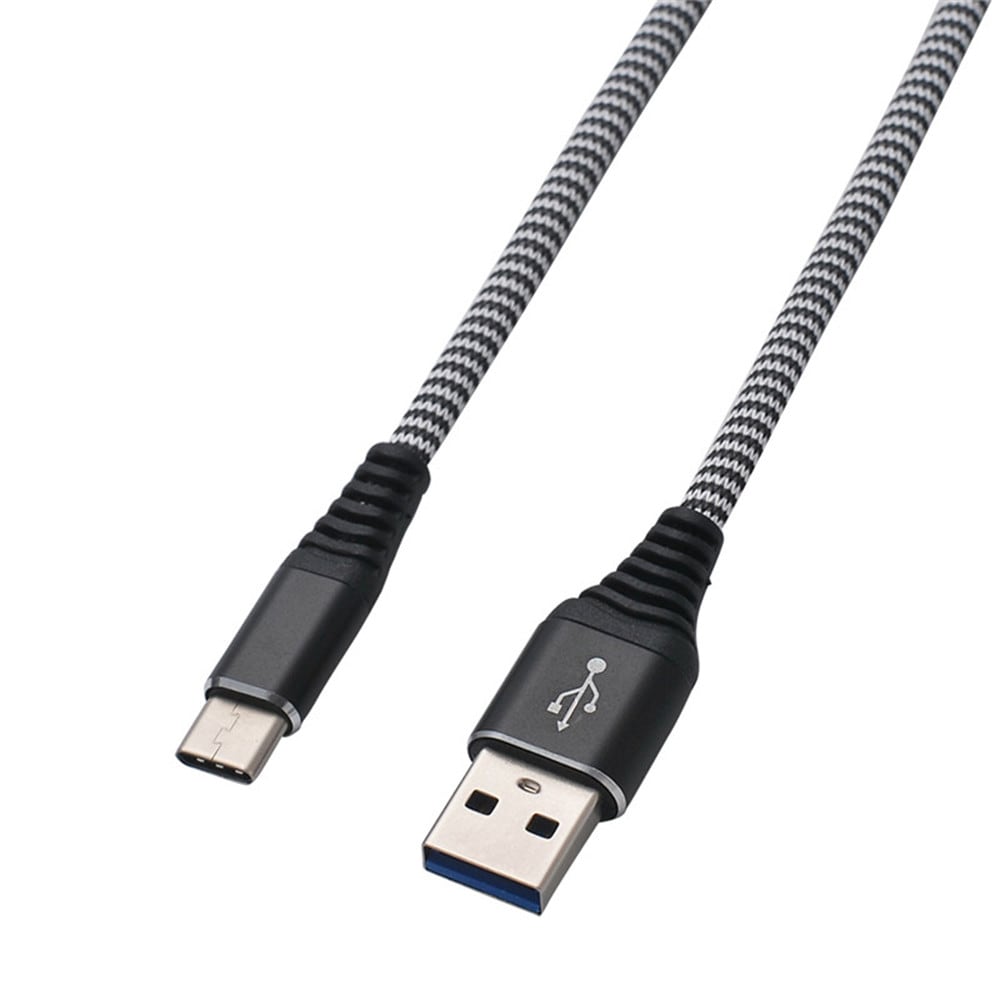 USB Type C Cable for Samsung Galaxy S9 S8 USB Cable 3.0 Data Cord Mate- Natural Black