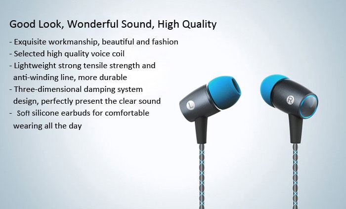 Original Huawei Honor AM12 Plus In-ear Earphone 3.5mm Jack Stereo Headphone with Mic Volume Control - Gray