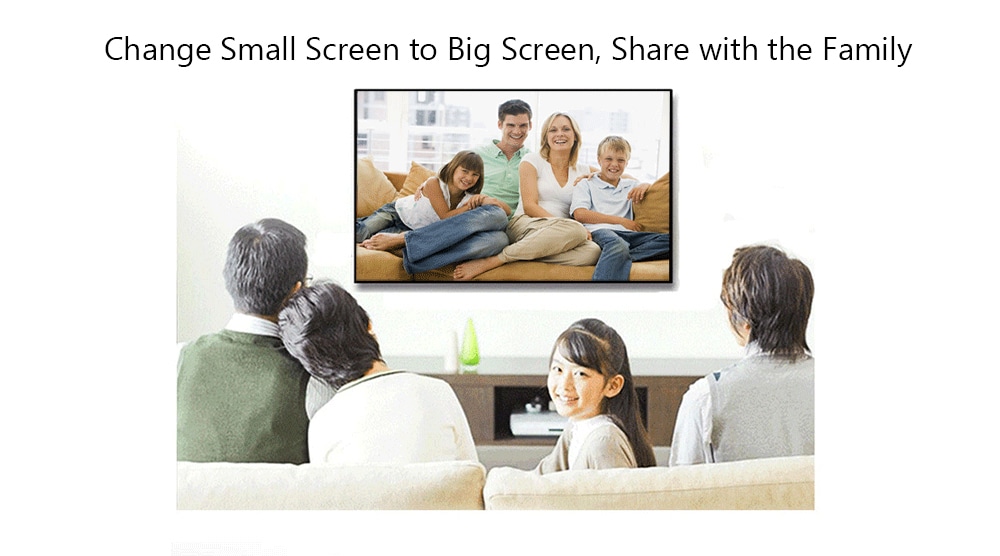 X5BD Three Generation WiFi Display Dongle Wireless Screen Share Device- Black