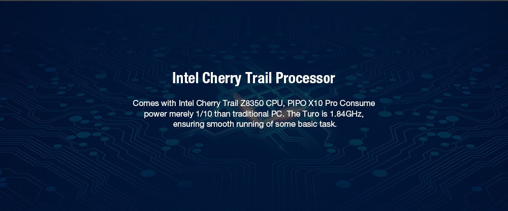 PIPO X10 Pro 10.8 inch Mini PC 1920 x 12800 IPS Screen Intel Cherry Trail Z8350 Intel HD Graphics 400 2GB DDR3 + 32GB ROM 2.4GHz WiFi 1000Mbps USB3.0 BT4.0 Windows10 Support 4K- Black EU Plug