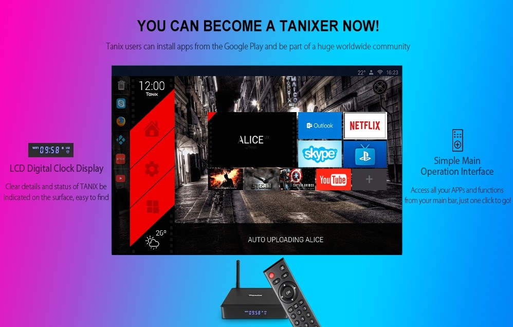 Tanix TX5 Max TV Box Android 8.1 Amlogic S905X2 4GB LPDDR4 + 32GB EMMC 2.4GHz + 5GHz WiFi BT4.2 Support 4K H.265- Black 4GB RAM+32GB ROM EU Plug