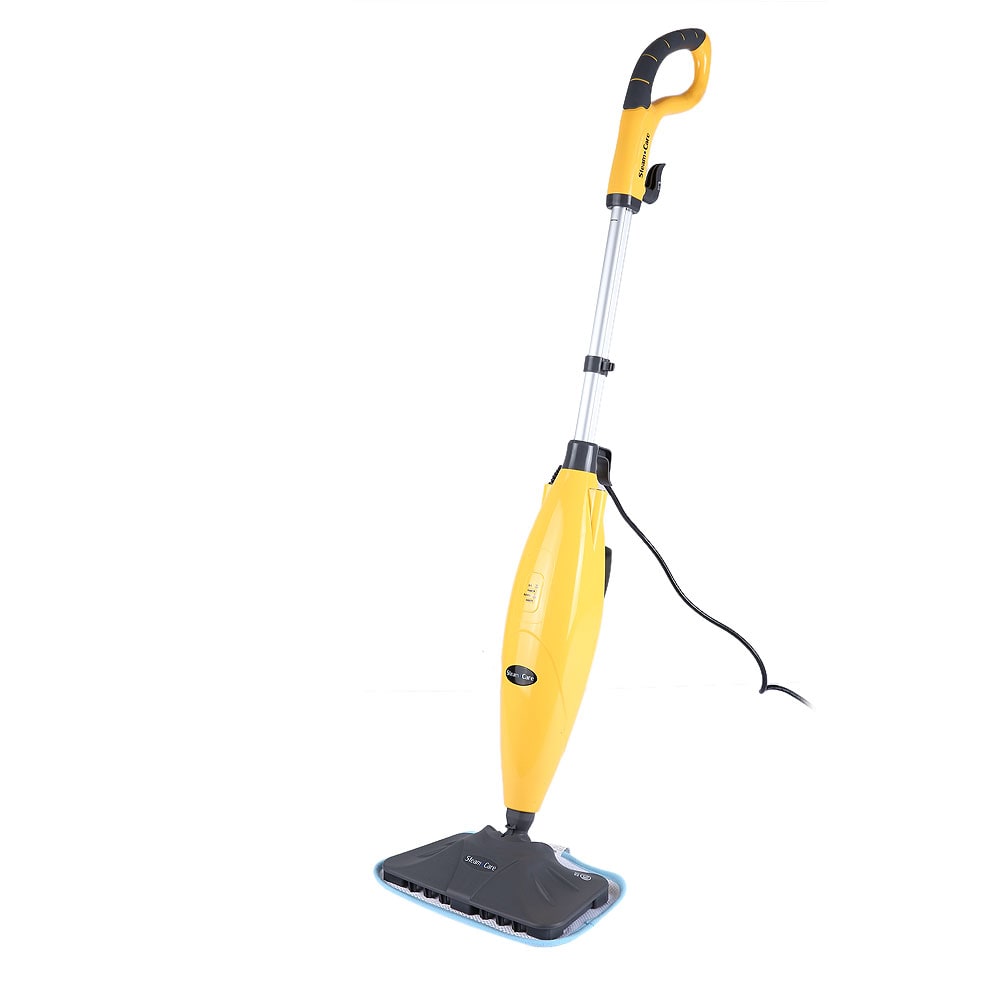 S3022 Multifunctional Steam Cleaner Floor Kitchen Carpet Handheld Steamer Mop- Yellow EU Plug