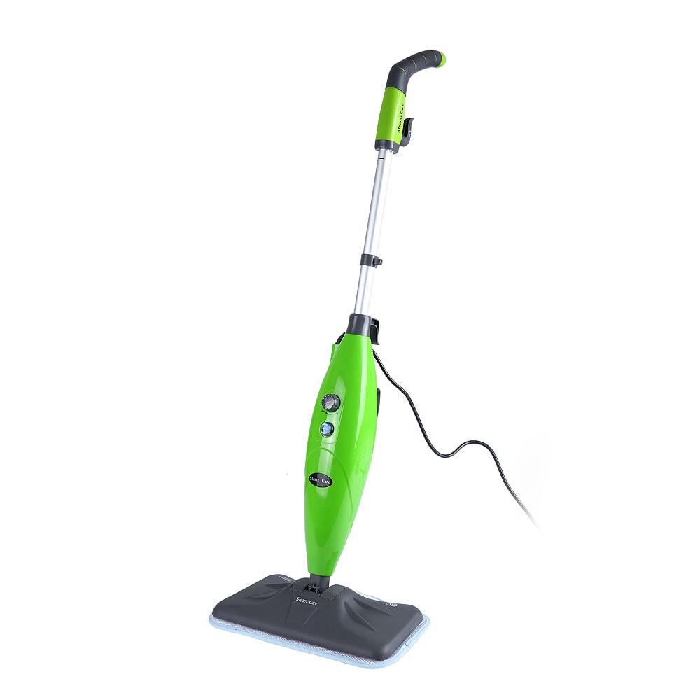 S3239 Multifunctional Steam Cleaner Floor Kitchen Carpet Handheld Steamer Mop- Green US Plug