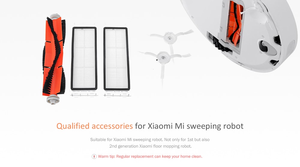 Xiaomi Mi Sweeping Robot Accessories Sweeper Filter Main Brush- Multi