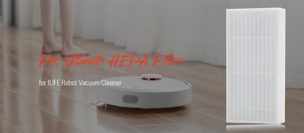 Professional Ultimate HEPA Filter ILIFE Robot Vacuum Cleaner Accessories- White