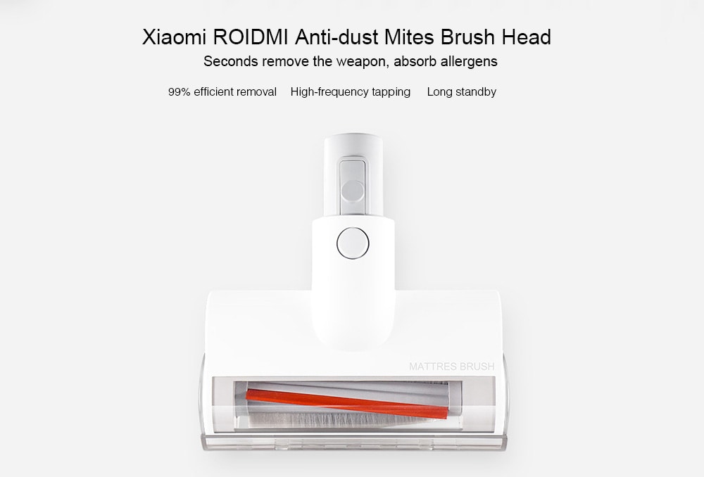 Xiaomi ROIDMI XCQCMS01RM Anti-dust Mites Brush Head for Handheld Wireless Vacuum Cleaner - White