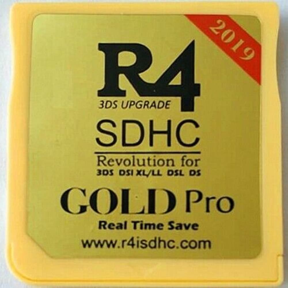 R4i Revolution Pro Cartridge - R4 Card for 3DS 2DS DSi XL. NEW 2019 Edition- Yellow