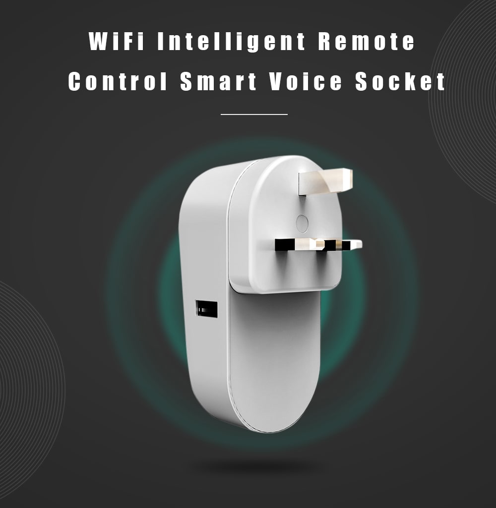 onread GC701 WiFi Intelligent Remote Control Smart Voice Socket- White