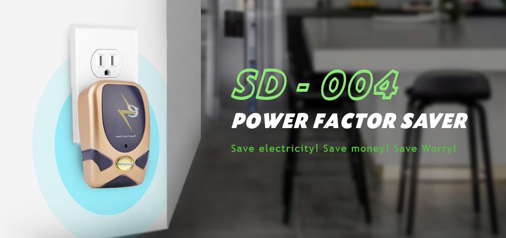 SD - 004 Stylish Home Use Power Factor Saver 90 - 240V- Champagne EU Plug