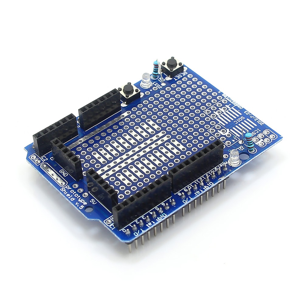 Protoshield Expansion Module with Mini Bread Board for Arduino- Blue