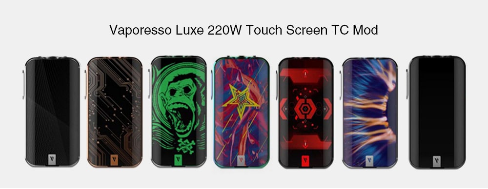 Vaporesso Luxe 220W Touch Screen TC Mod Supporting 2pcs 18650 Batteries for E Cigarette- Bronze