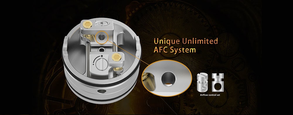 Vapefly Holic Fabulous Flavor / Unique Unlimited AFC System / Single Coil Building MTL RDA- Gold