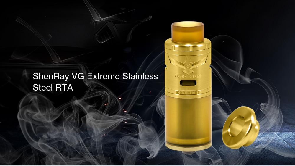 ShenRay VG Extreme Stainless Steel RTA with 5ml Capacity for E Cigarette- Silver