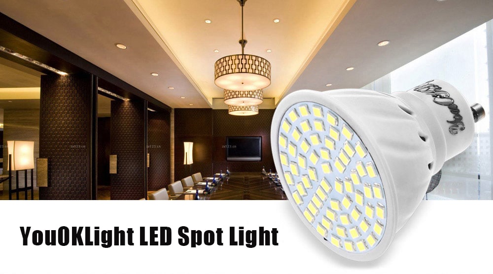 YouOKLight GU10 350LM LED 60 x SMD2835 Spot Bulb- Cold White 1Pc