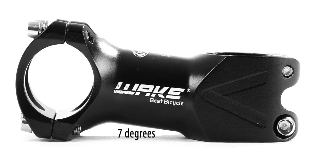 WAKE 31.8MM Cycling Bike Bicycle MTB High-strength Aluminum Alloy Handlebar Stem- Black 31.8 x 60MM