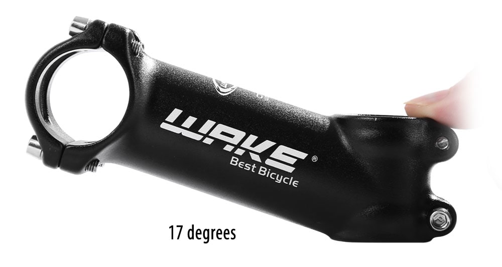WAKE Bicycle MTB High-strength 3D Forged Aluminum Alloy Handlebar Stem Bike Accessories- Black 31.8 x 100MM