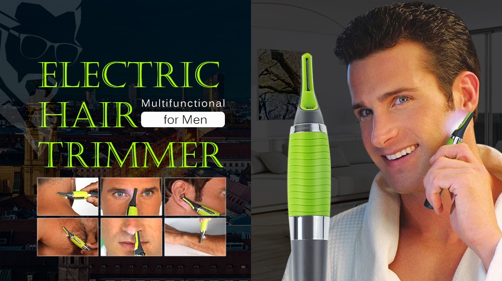New Magic Max Personal Trimmer Multifunctional Hair Remover for Men- Green