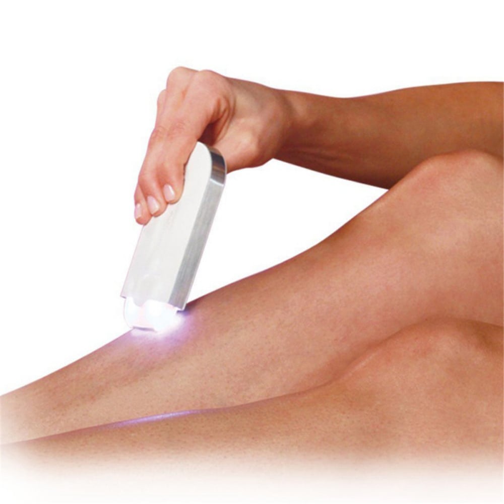 Touch Rechargeable Hair Removal Shaver Without Pain Free Laser Sensor Light- White EU Plug