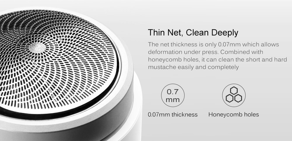 SO WHITE ED1 Mini Pocket Deep Clean Long Duration Electric Shaver from Xiaomi youpin- White