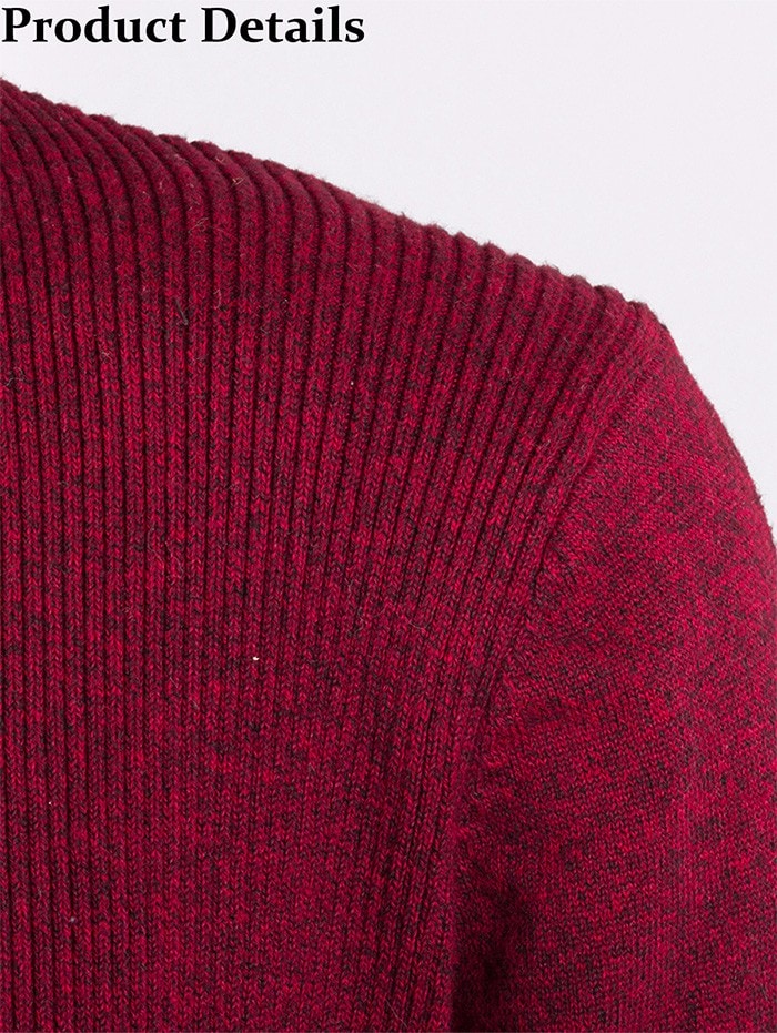 Sweater Knitted Open Front Cardigan- Deep Red XL