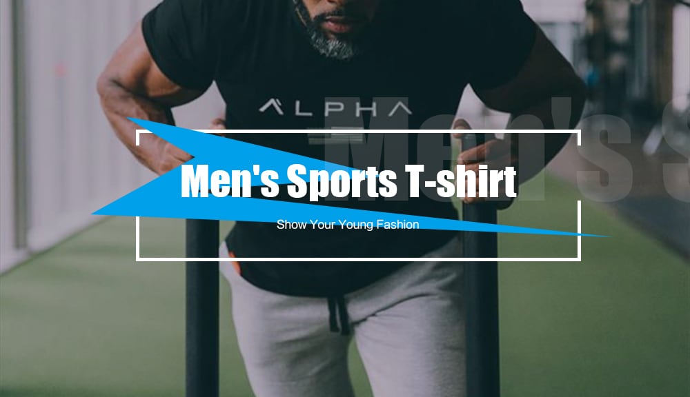 RT02 Men's T-shirt Round Neck Sports Short Sleeve- White M