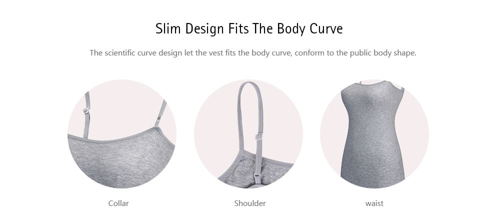 Women's Leisure Vest Elastic Slim Solid Color 4pcs- Multi-A M