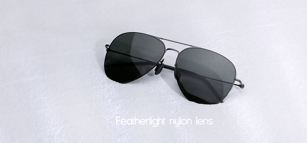 Xiaomi Unisex Anti-UV Polarized Sunglasses- Gun Metal Frame + Grey Lens