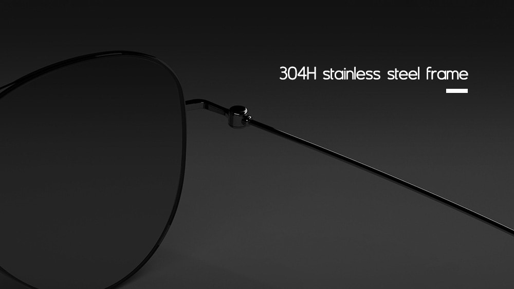 Xiaomi Unisex Anti-UV Polarized Sunglasses- Gun Metal Frame + Grey Lens