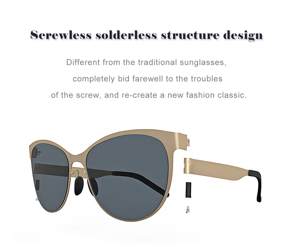 TS Classic Cateye UV Protective Sunglasses from Xiaomi Mijia- Black