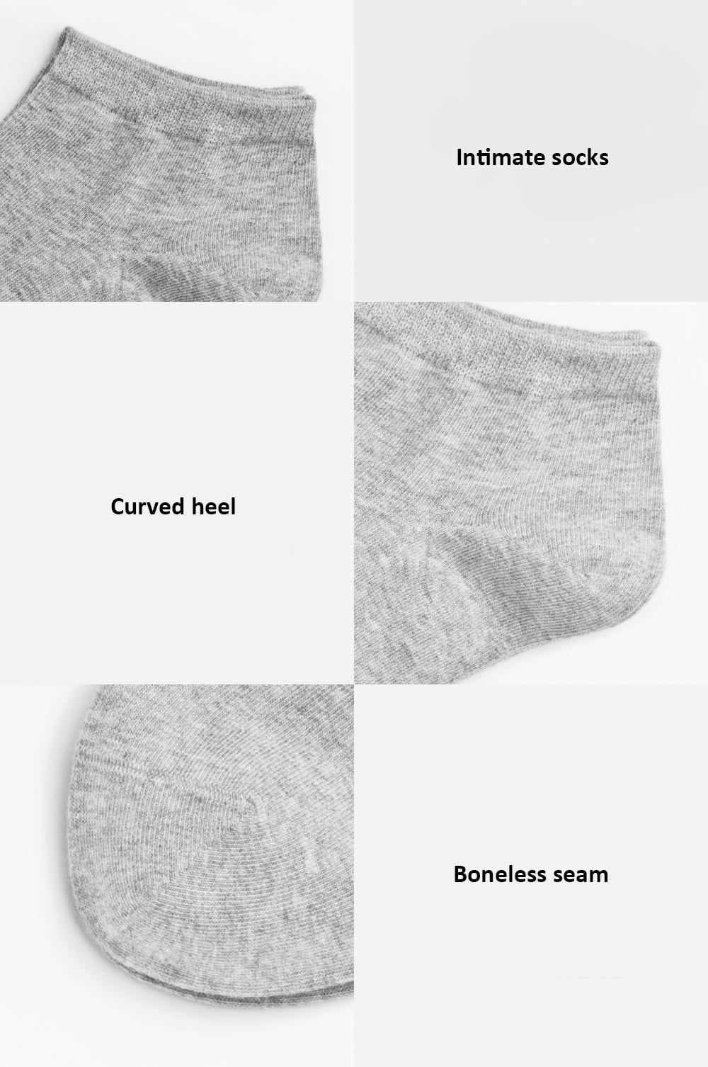Xiaomi youpin PULPOL SOCKS Ladies Socks 5 Pairs- Black