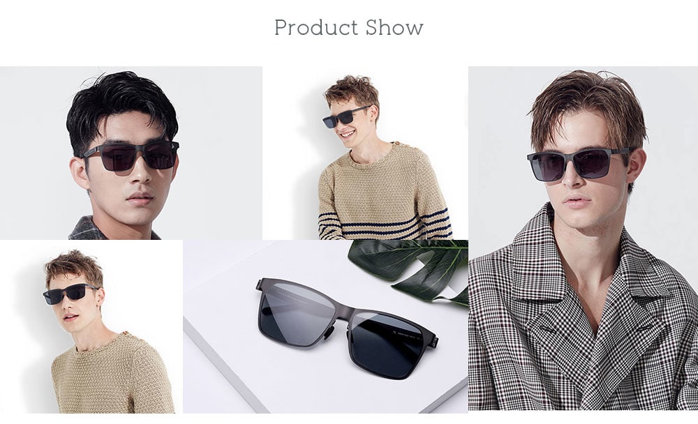 Trendy Custom-made TS Sunglasses for Travelers- Gray