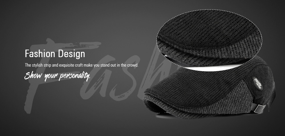 Thickened Exquisite Beret for Man- Black