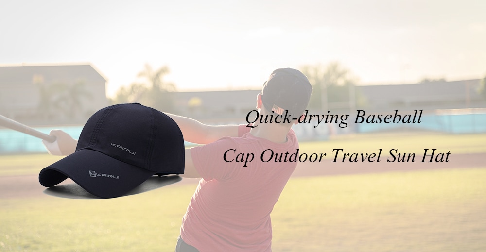 Quick-drying Baseball Cap Outdoor Travel Sun Hat- Khaki