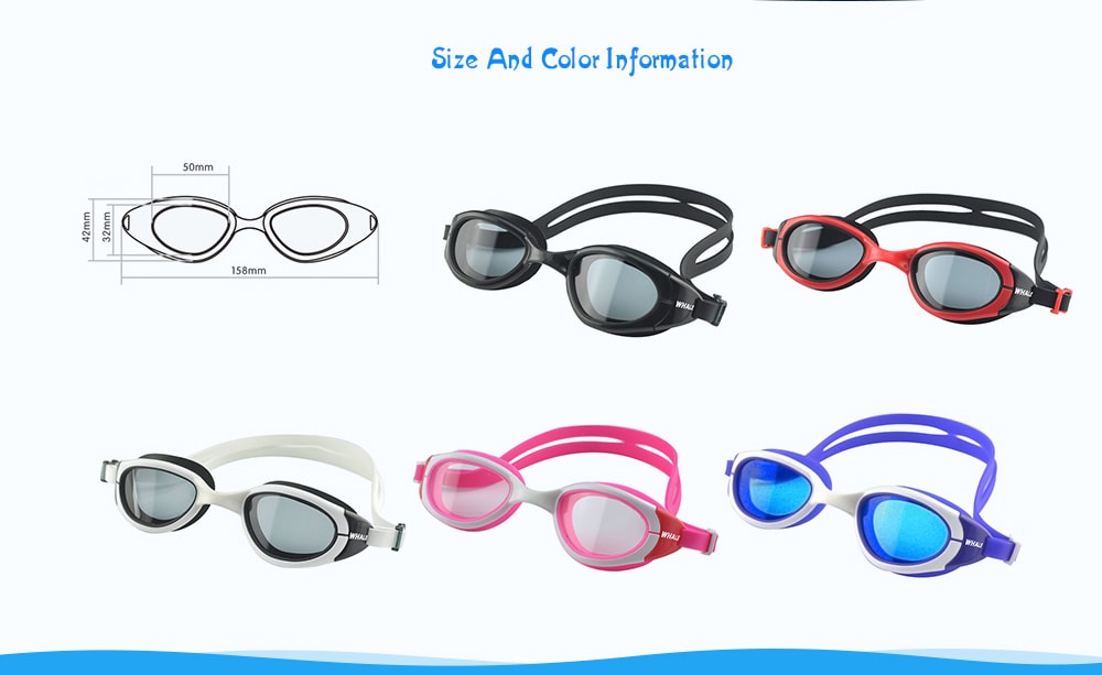 WHALE CF - PC - 4400 UV Protection Goggles- Black Regular