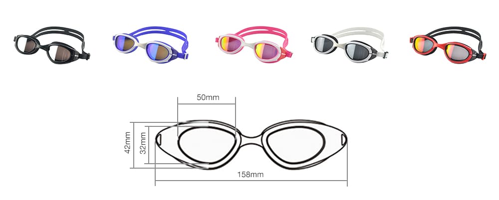 WHALE MM - PC - 4400 Fashion Goggles- Black Regular
