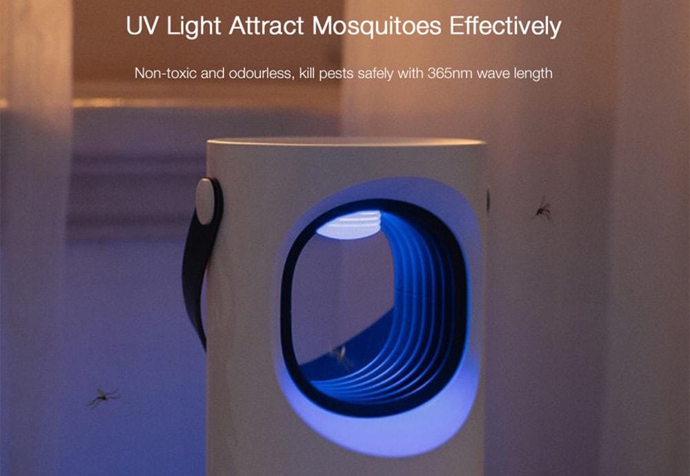 UTORCH 203 Smart USB Charging Mute 360 ​​degree UV Mosquito Killer Lamp- White
