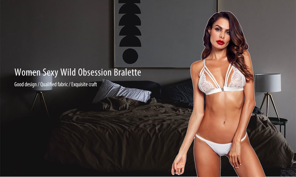 Women Sexy Wild Obsession Bralette - Milk White L