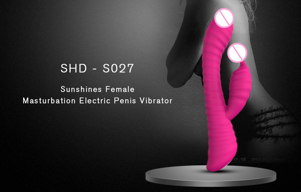 SHD - S027 Sunshines Female Masturbation Electric Penis Vibrator- Purple