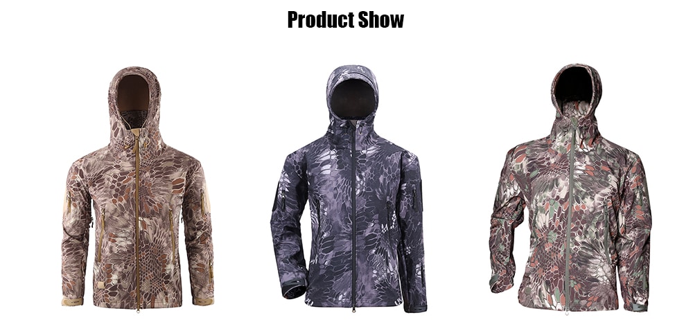 Outdoor Suede Soft Shell Jacket Men Sports Camouflage Plus Velvet - Chestnut Red 2XL