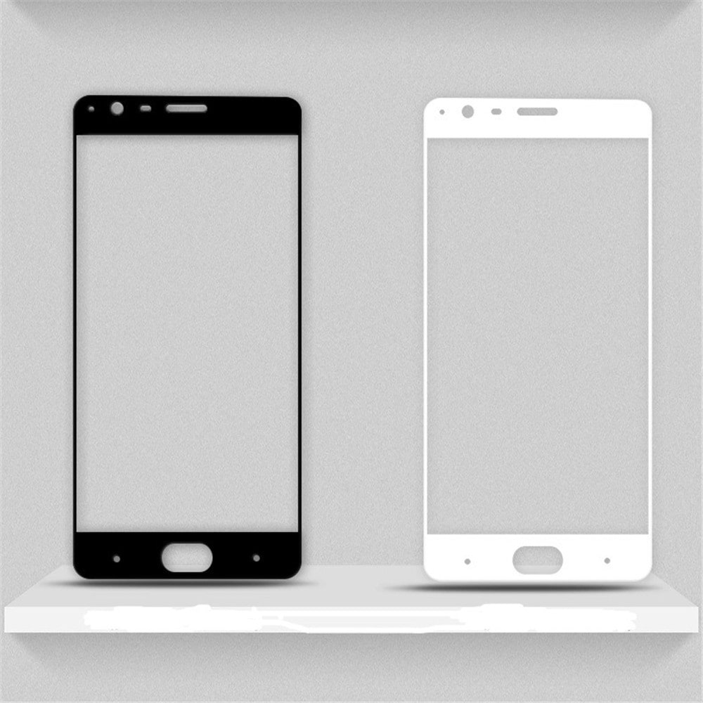 Tempered Glass Screen Protector Full Cover 9H 2.5D Ultra Thin Protective Film For Oneplus 3 / 3T- White