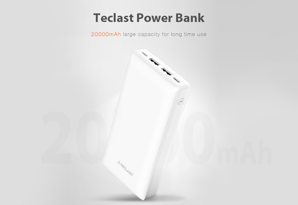 Teclast T200K - W 20000mAh Large Capacity Portable Mobile Power Supply- White