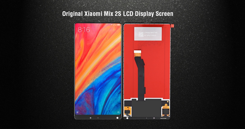 Original Xiaomi Mix 2S LCD Display Screen- Black
