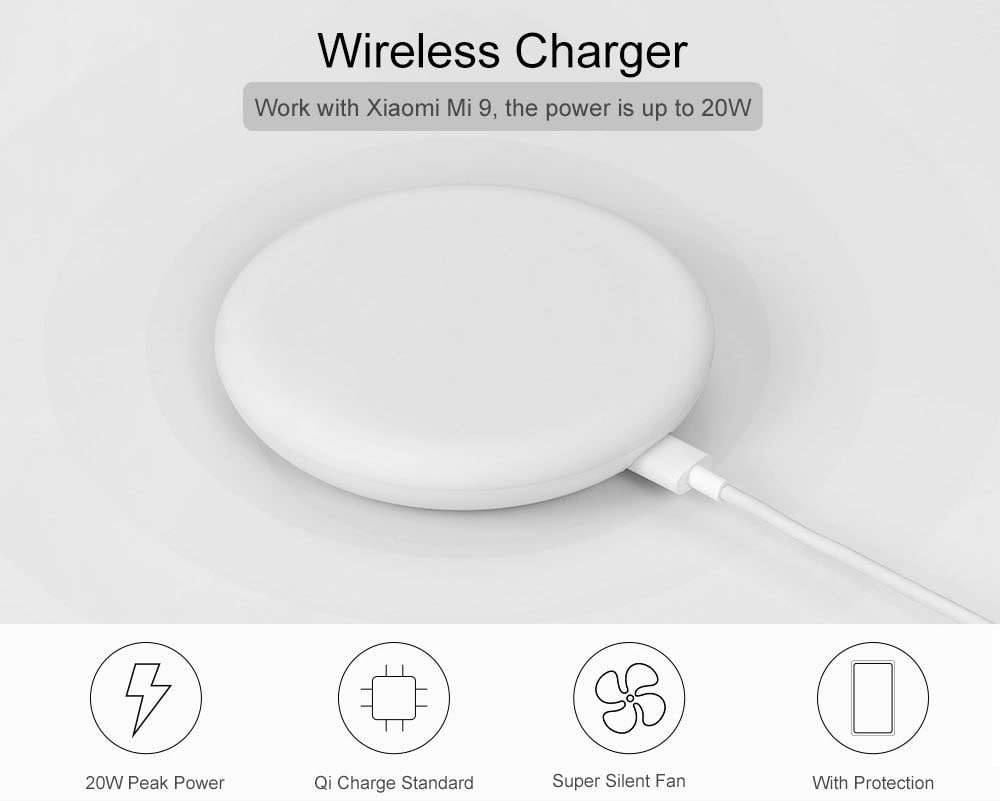 Xiaomi 20W High-speed Wireless Charger- White