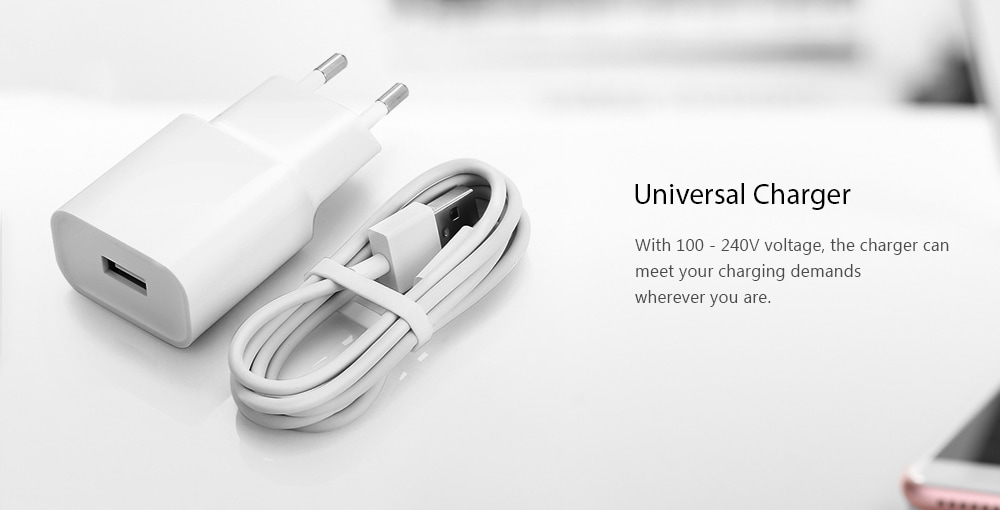 Original Xiaomi Charger Power Adapter + Type-C Data Cable 1m Set- Crystal Cream