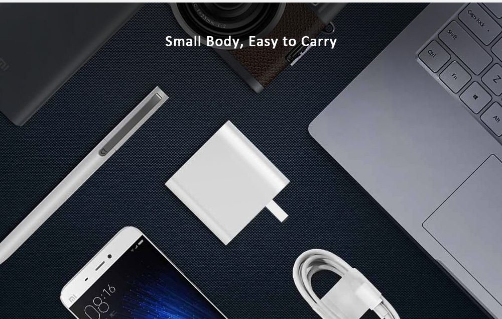 Original Xiaomi ABS Portable Fast Power Adapter- White