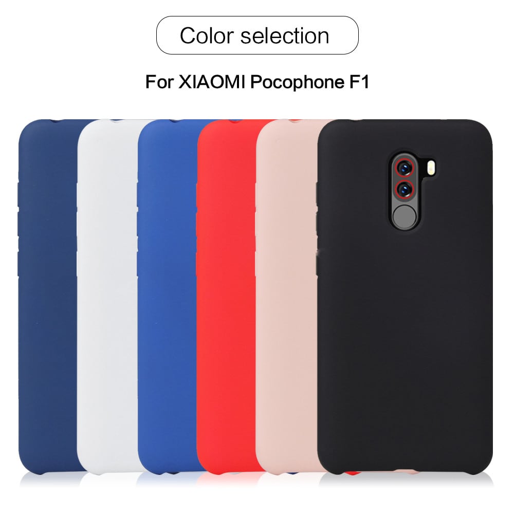 Silicone Protective Cover Case for Xiaomi Pocophone F1- Black