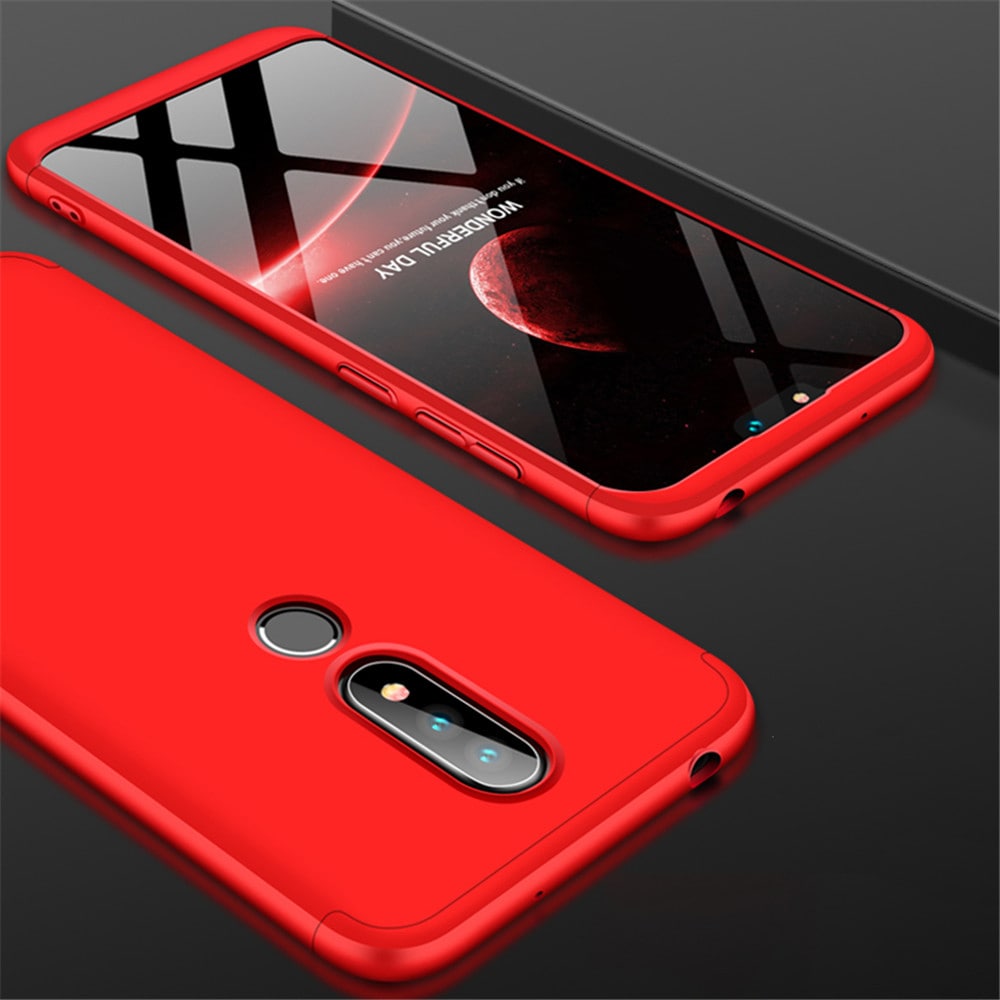 Shockproof Ultra-thin Full Body Cover Solid Hard Case for Nokia X6- Multi-D
